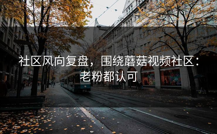 社区风向复盘,围绕蘑菇视频社区:老粉都认可 社区风向复盘,围绕蘑菇视频社区:老粉都认可